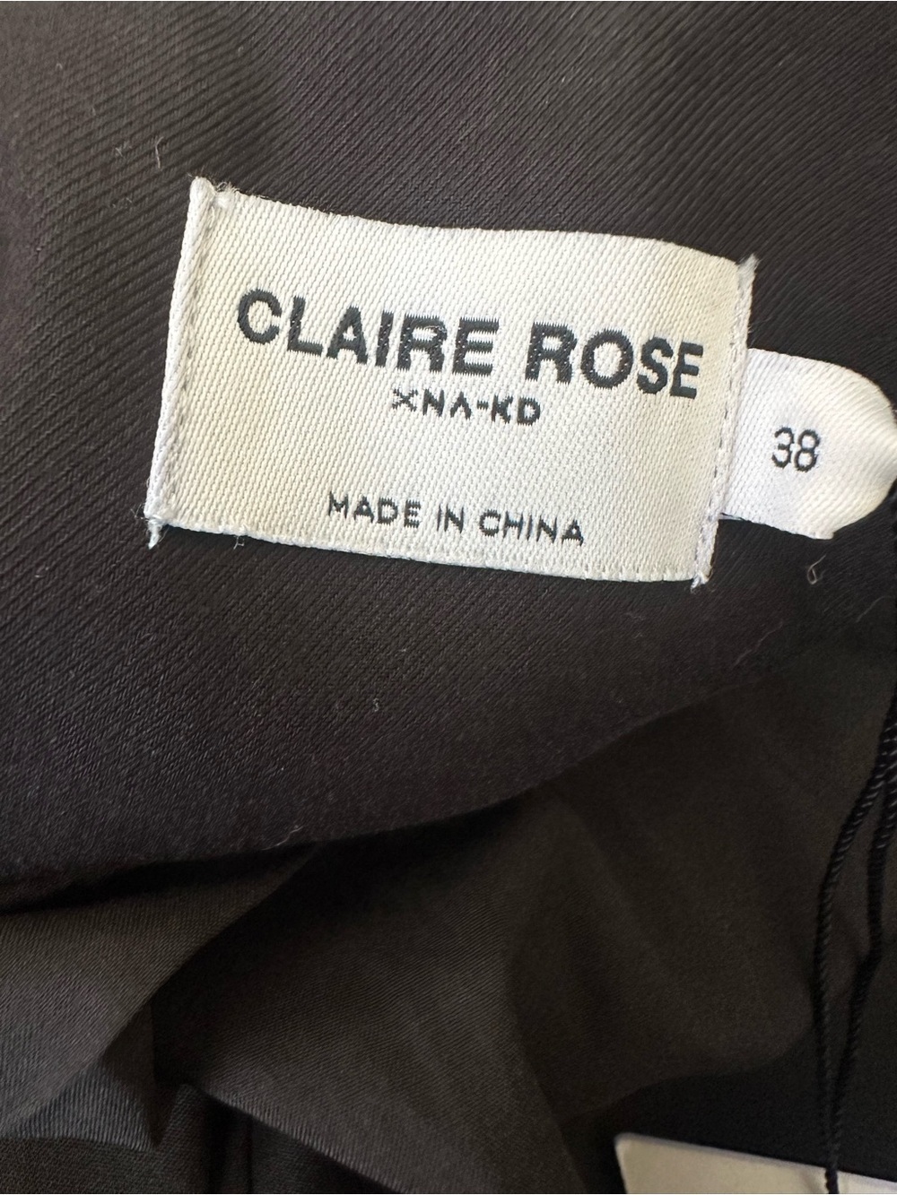 NWT Claire Rose x NA-KD Balloon Hem Blazer Dress Black EU 38 - Picture 2 of 5